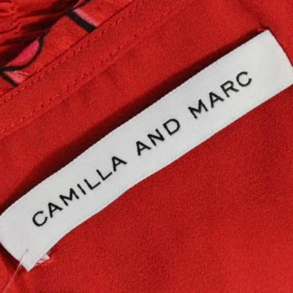 Camilla & Marc Mona Mini Skirt in Red Poppy EUC Size 6 - Picture 5 of 6